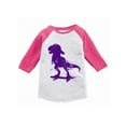 thumbnail image 1 of Awkward Styles Skateboarding Dinosaur Youth Raglan Dinosaur Jersey Shirt for Kids Skateboarding Fans Dinosaur Tshirt for Boys Skateboard Shirt for Girls Dinosaur Skateboard Baseball Shirt for Kids, 1 of 4
