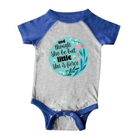 

Inktastic Shakespeare She Is Fierce Quote Gift Baby Girl Bodysuit