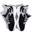 thumbnail image 6 of LUCKY STEP Chunky Fashion Mesh Sneakers Casual Running Walking Shoes,Black/Silver,Womens, 6 of 6