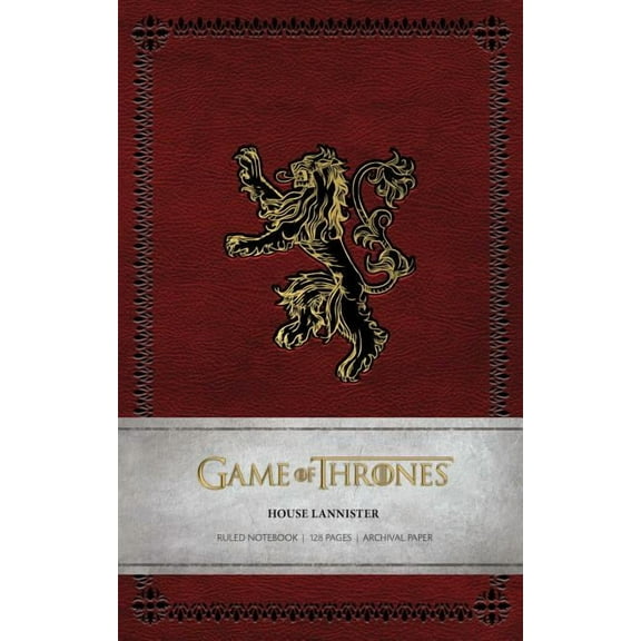 Game of Thrones: Game of Thrones: House Lannister Ruled Notebook (Hardcover)