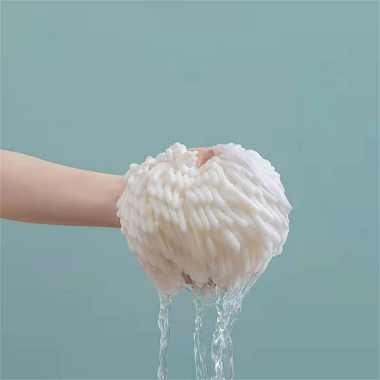 Abcty Soft Absorbent Chenille Hand Towels Ball(6.7'),Quick Dry