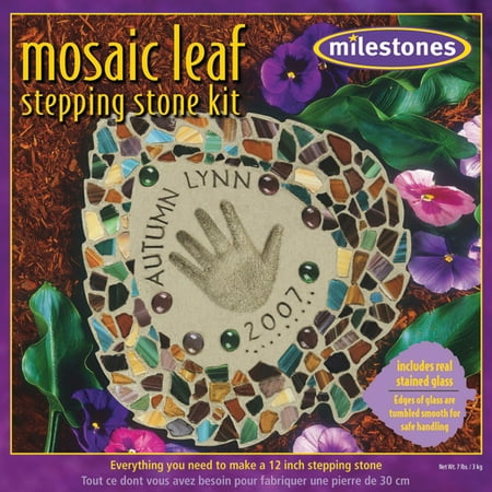 Milestones Mosaic Leaf Stepping-Stone Kit