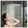 thumbnail image 3 of 12 Inch Ceiling Mount Brushed Shower System Bathroom Luxury Rain Mixer Shower Combo Set Ceiling Rainfall Shower Head System, 3 of 9