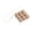 Coffee color, variant on 9 Key Keyboards Clicks Toy Keychain Mechanical Switches Tester For Training And Travel Companion