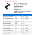 thumbnail image 2 of Manual Trans Shifter Linkage - Compatible with 1992 - 1997 Volkswagen Passat 1993 1994 1995 1996, 2 of 2