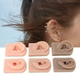 thumbnail image 4 of Modelo de Oído Humano ANGGREK Silicona Impermeable 3 Pares Color Carne, 4 of 8