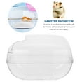 thumbnail image 4 of Raindrops Chinchilla Dust Bath House Hamster Sand Basin Blue Plastic 1Pack 7.1X4.7X4.7in, 4 of 6