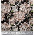 thumbnail image 1 of Soimoi Poly Georgette Fabric Clover Flower Fabric Prints By Yard 52 Inch Wide, 1 of 1