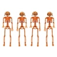 thumbnail image 5 of Clearance Under $9 Pumpkin Head Skeletons – 4-Piece Posable Halloween Set, 5 of 6