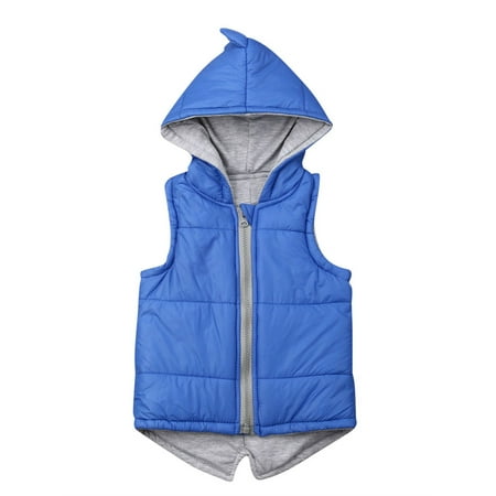 

Inevnen Toddler Kids Baby Girls Boys Dinosaur Sleeveless Hoodie Vest Jacket Coat Waistcoat Outwear