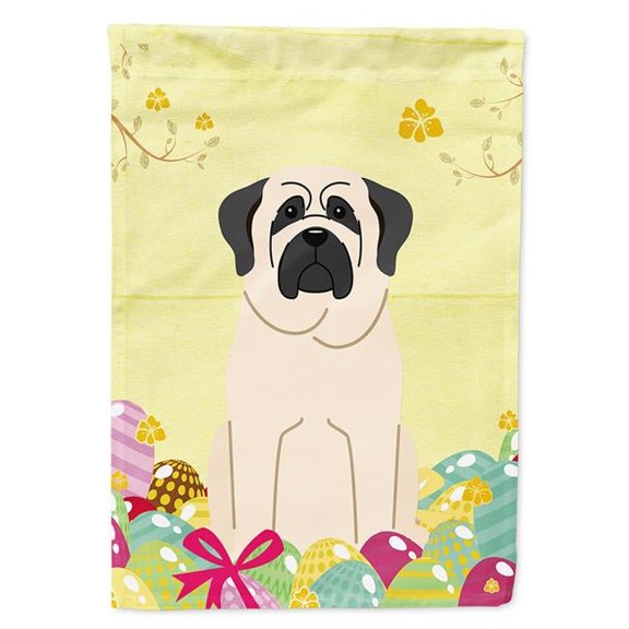 Caroline's Treasures BB6017CHF Easter Eggs Mastiff White Flag Canvas House Size , Large, multicolor