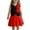 Red-06, variant on Owordtank Valentine Outfit for Girls: 2-Piece Heart Print Crewneck Long Sleeve Sweatshirt & Sweatpants, Themed Holiday & School Clothing Set