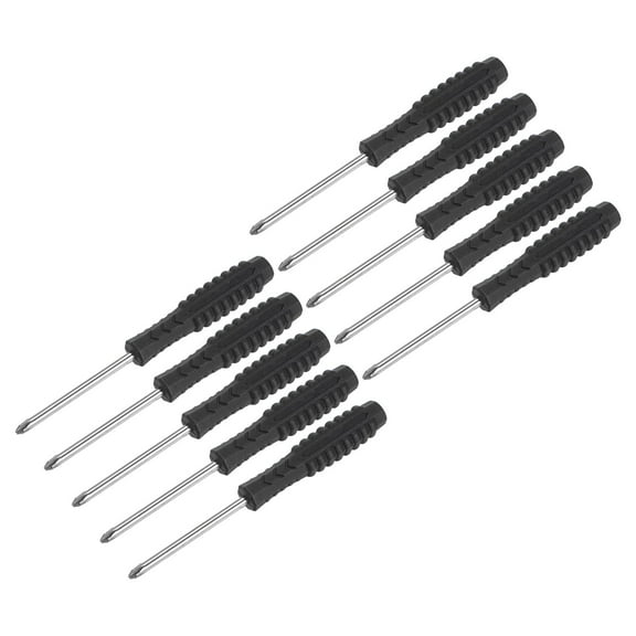 Uxcell Mini Phillips Screwdriver, 3.0mm Cross Head with NonSlip Handle for Small Appliances, 10 Pack