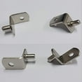 thumbnail image 5 of 30 Pieces 5mm Bracket Style Cabinet Shelf Pins with Hole 3.84mm Hole Shelf Support Pegs L-Shaped Hardware Heavy Duty Shelf Support Pins for Kitchen Cabinet Furniture Book Shelves, Silver-Tone, 5 of 7