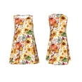 thumbnail image 7 of Lsque Sunflowers Pumpkins And Autumn Leaves Pattern Summer Dresses for Women – Sleeveless T-Shirt Swing Sundress, Perfect for the Beach and Casual Days, 7 of 7