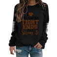 thumbnail image 2 of Chandail en Molleton pour Femmes Rugby Imprimé Chemises pour Femmes Football Maman Chandail en Molleton Col Rond Manches Longues Chandail en Molleton Noir m, 2 of 4