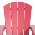 thumbnail image 2 of WestinTrends Malibu Kids Outdoor HDPE Adirondack Plastic Patio Chair, Red, 2 of 16