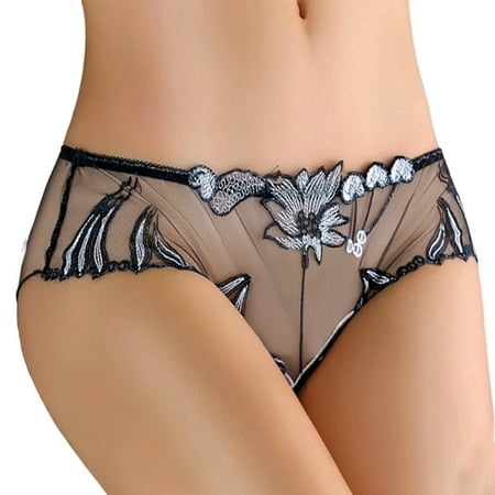 

New Lace Sexy Transparent Breathable Comfortable Personality Low Waist Ladies Brief Stretchy Female Underpanty Panties Comfort Undergarments