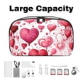 thumbnail image 3 of Valentine's Day Digital Bag Oxford Cloth Waterproof Travel Organizer Charger Pouch Cell Phone Charger Station Computer Cord Organizer 5.9x9.44x3.14 in, 3 of 6
