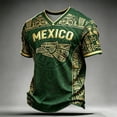 thumbnail image 2 of 2026 Mexico Shirts for Kids Mexican Graphic Soccer T-Shirts, Mexico Flag Leopard Print Boys Girls Short Sleeve Casual Sports Tops, 2 of 3