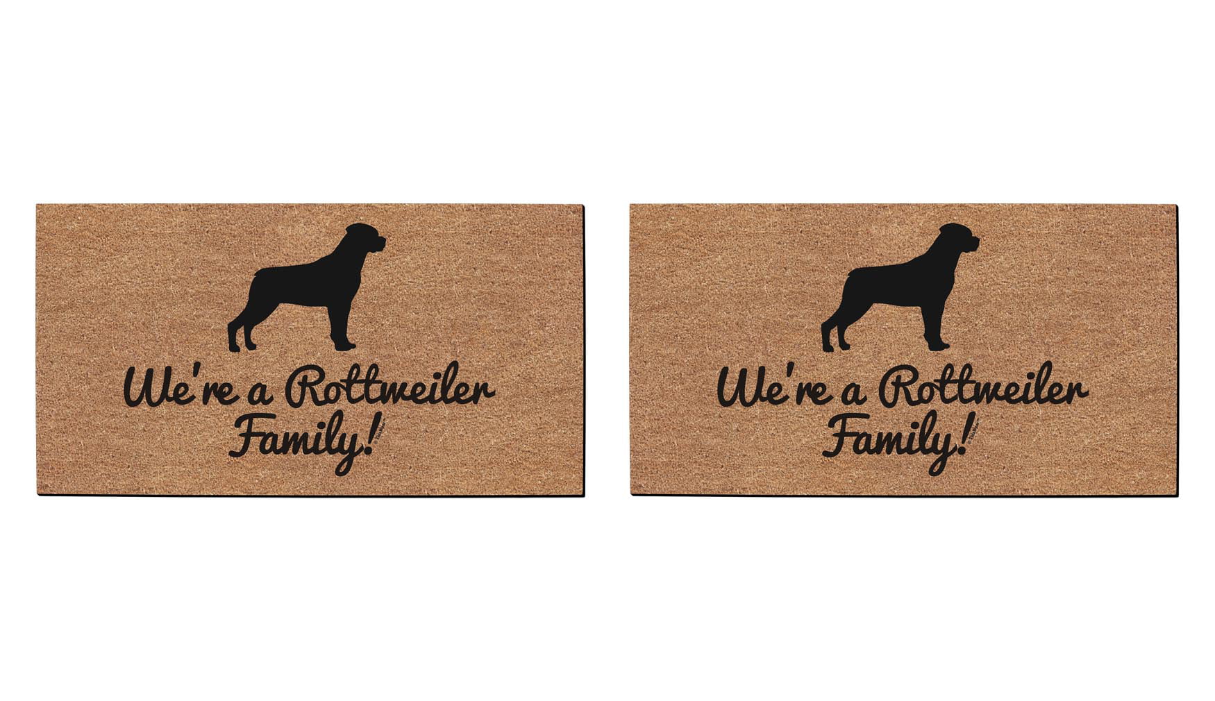 Rottweiler Mom Gifts We're A Rottweiler Family New Home Decor Gifts Doormat