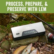 LEM MaxVacGo Cordless Vacuum Sealer, with Integrated Roll Holder and Cutter