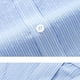 thumbnail image 4 of Blusa y camisa de manga corta con cuello alto para hombre, a rayas, de moda, informal, con bolsillos y botones, de poliéster, 4 of 7