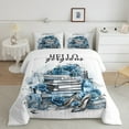 thumbnail image 2 of Erosebridal Romantic Blue Rose Bedding Sets King with Comforter, High Heels Duvet Insert, Fashion Perfume Reversible Comforter Sets King Size, Microfiber Bedroom Decoration, 3pcs, 2 of 8