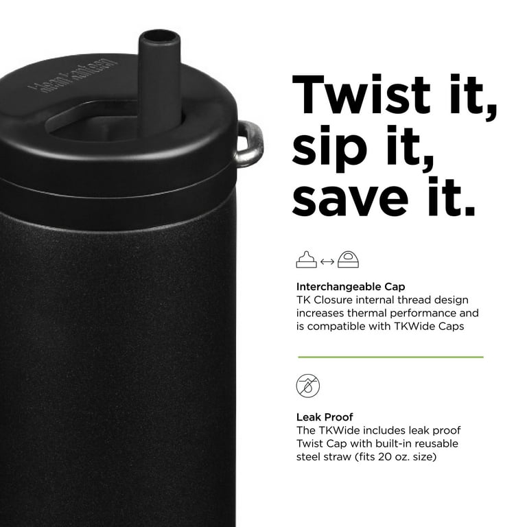 Klean Kanteen TKWide Insulated Water Bottle with Twist Cap