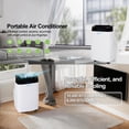 thumbnail image 3 of Mohavair 10,000 BTU Portable Air Conditioner with 5-in-1 WiFi Smart AC Unit 450 Sq.Ft Auto-Evaporating Cooling Dehumidifier Fan 24H Timer Sleep Mode Remote Control for Living Room Bedroom, 3 of 11