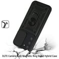 thumbnail image 3 of GSA Slim Armor Case w/Camera Cover For Samsung Galaxy S22 Ultra - Black, 3 of 5