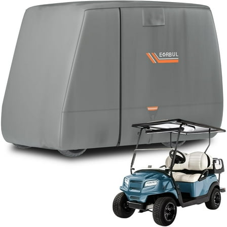 Heavy Duty Waterproof 4 Passenger Golf Cart Cover for Club Car EZGO YAMAHA 420D