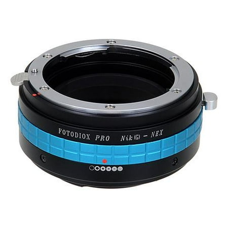 UPC: 0847372002504 | Fotodiox Pro Lens Mount Adapter – Nikon Nikkor F Mount G-Type D/SLR Lens to Sony Alpha E-Mount Mirrorless Camera Body with Selectable Clicked / Declicked Aperture Control