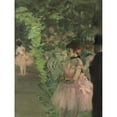 thumbnail image 2 of Edgar Degas 12x14 Gold Ornate Wood Frame and Double Matted Museum Art Print Titled - Dancers Backstage (1876-1883), 2 of 4