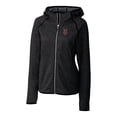thumbnail image 2 of Women's Cutter & Buck  Heather Charcoal Indianapolis Indians Mainsail Sweater Knit Raglan Full-Zip Hoodie, 2 of 3