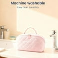 thumbnail image 3 of 2026 New Travel Makeup Bag for Women - 180° Lay-Flat Water-Resistant Large Cosmetic Case, Puffy Padded Organizer with Compartments for Toiletries & Brushes, 3 of 8