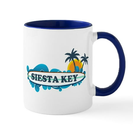 

CafePress - Siesta Key Surf Design. Mug - 11 oz Ceramic Mug - Novelty Coffee Tea Cup