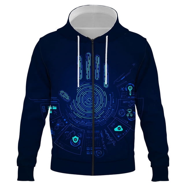Sudadera con capucha para niños, sudaderas casuales con imagen inteligente de IA en 3D de otoño, sudaderas con capucha para niños, sudaderas con capucha para hombres, ropa para hombres
