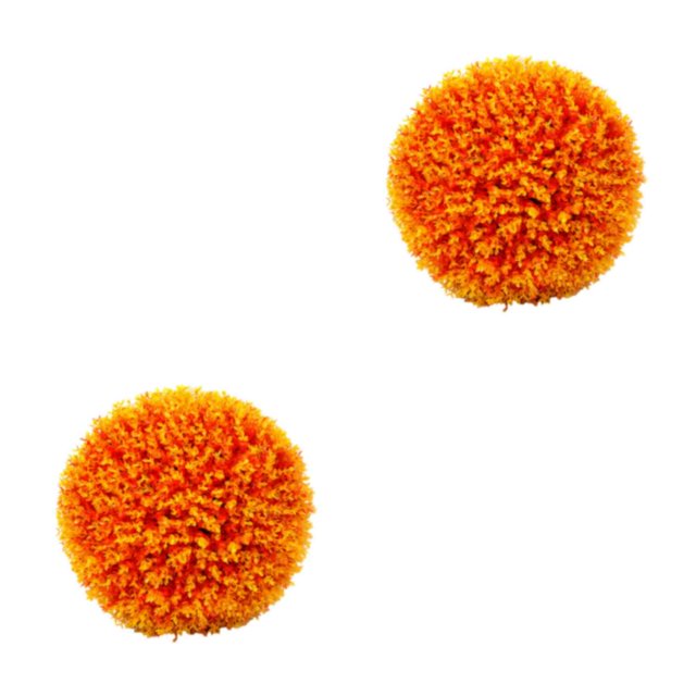 Youkk Artificial Ball Realistic Appearance For Beautiful Indoor Or Outdoor orange 35cm 2Set