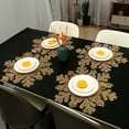 thumbnail image 4 of Nvzi-c set of 6 snowflake placemats 17.3-inch Christmas placemat decorations (gold), 4 of 4