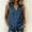 *Blue, variant on ClodeEU Women's V Neck Sleeveless Button Down Blouse,Casual Trendy Solid Color Tank Top Army Green,Women's Plus L