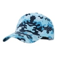 thumbnail image 1 of TOPTIE Quick Dry Trucker Cap 5 Panel Waterproof Snapback Mid Profile Polyester Baseball Cap-Blue Camo, 1 of 8