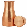 thumbnail image 3 of IMTRA FASHION Copper Bedside Carafes 1.2 Litre/40 Oz Embossed Water Jug Bedroom Bottle for Ayurveda Health Benefits for Sports & Yoga, 3 of 7