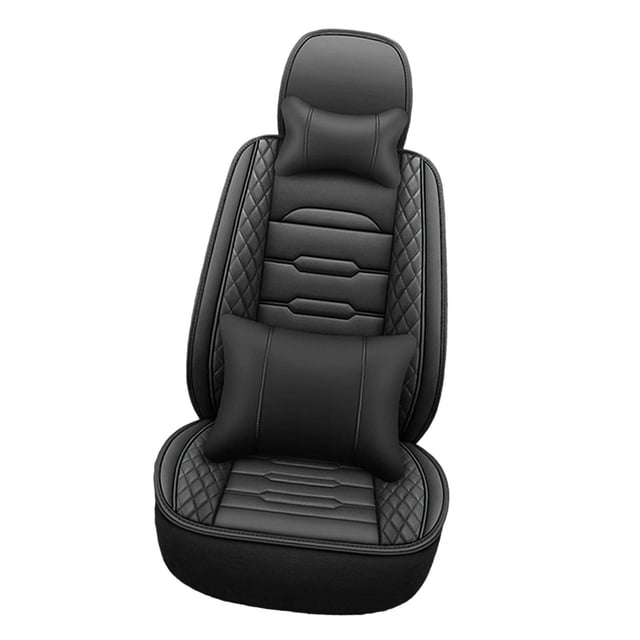 Zorion Excavator Seat Cover Dustproof PU Leather Breathable Comfortable Replacement Black