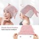 thumbnail image 4 of 2 Pack Microfiber Hair Drying Towel Wrap Super Absorbent Cute Embroidery Coral Velvet Wet Hair Dry, 4 of 5