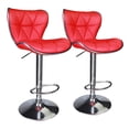thumbnail image 2 of Adjustable Swivel Shell Back Hydraulic Chair Bar Stools, Set of 2，Red, 2 of 8