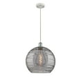 thumbnail image 2 of 516-1P-BK-G1213-14SM-Innovations Lighting-Athens Deco Swirl - 1 Light Pendant In Industrial Style-16.88 Inches Tall and 13.75 Inches Wide-Matte Black, 2 of 7