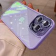 thumbnail image 1 of Luxury Glitter Diamond Transparent Case For iPhone 15 14 13 12 11 Pro Max Ultra Plus Protection Shockproof Bumper Cases Cover purple for iPhone 11 ProMax, 1 of 6