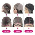 thumbnail image 6 of SGACAI Lace Front Wig Black Women Realistic Looking Glueless Short Fancy Cosplay Ladies L7Y2, 6 of 8