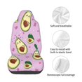 thumbnail image 4 of Picia Different Avocados Print Waterproof Sweating Car Seat Cover for Post Gym Workout, Running, Beach and Hiking, Universal Fit Anti-Slip Bucket Seat Protector, 4 of 5